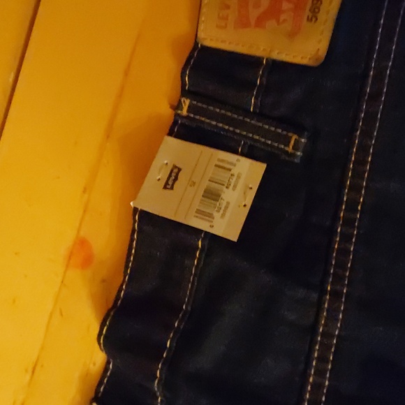 BNWT LEVIS 569 STRAIGHT LOOSE FIT DENIM SHORTS SIZE 52 DARK BLUE - Picture 4 of 4